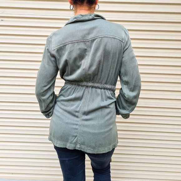 Portman's military style zip up jacket, army green - Picture 6 of 9
